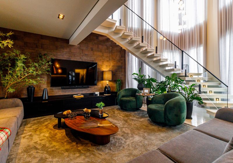 decoração organica sala