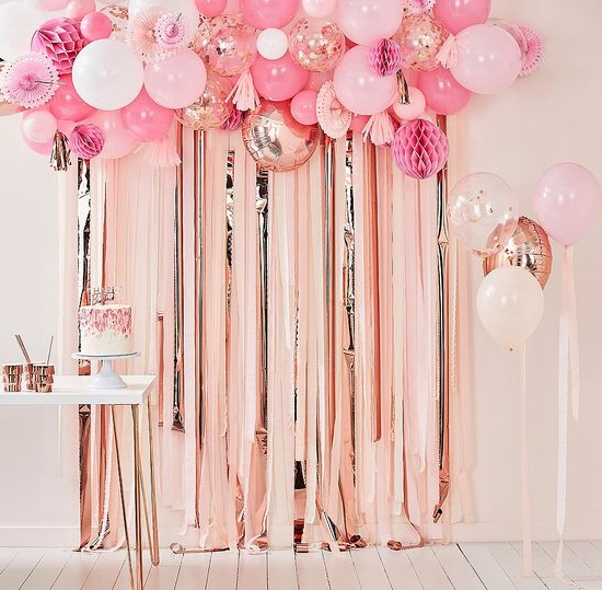 quanto custa decoração de balões para evento outubro rosa