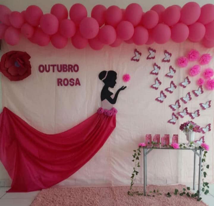 quanto custa decoração de balões para evento outubro rosa