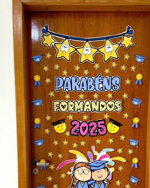 painel formatura infantil tecido sublimado vs DIY