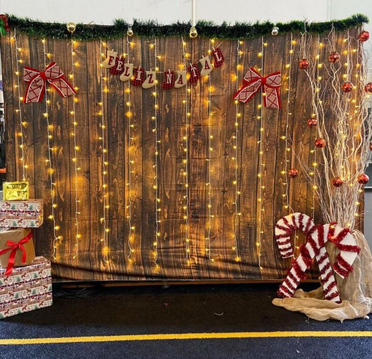 painel de natal instagramável