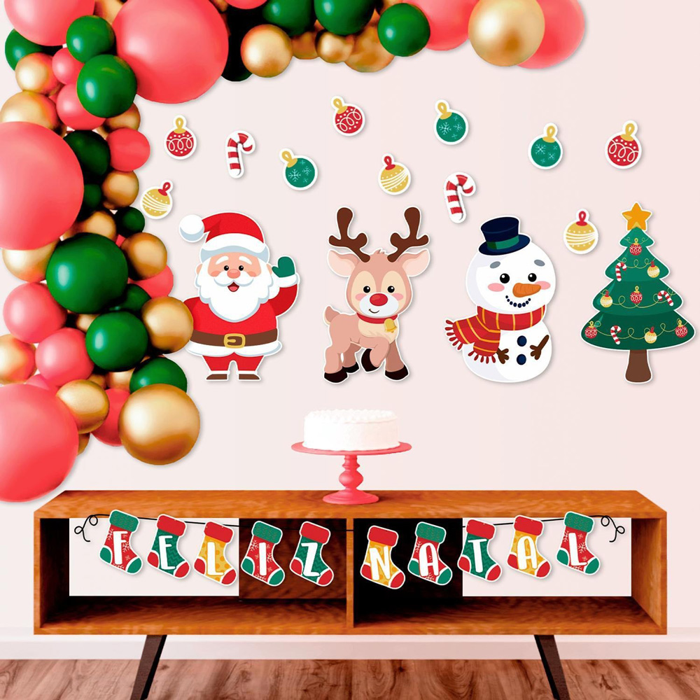 como fazer painel de natal barato