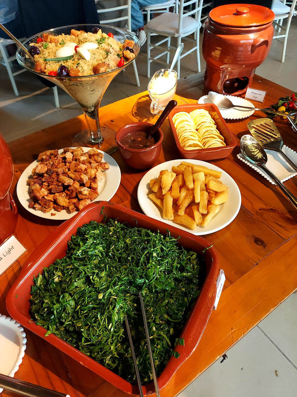 decoração feijoada simples