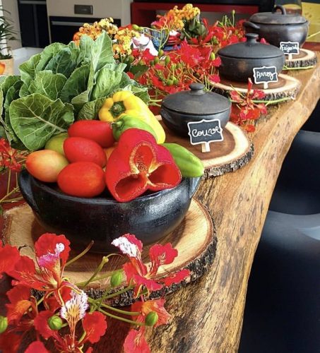 decoração mesa feijoada
