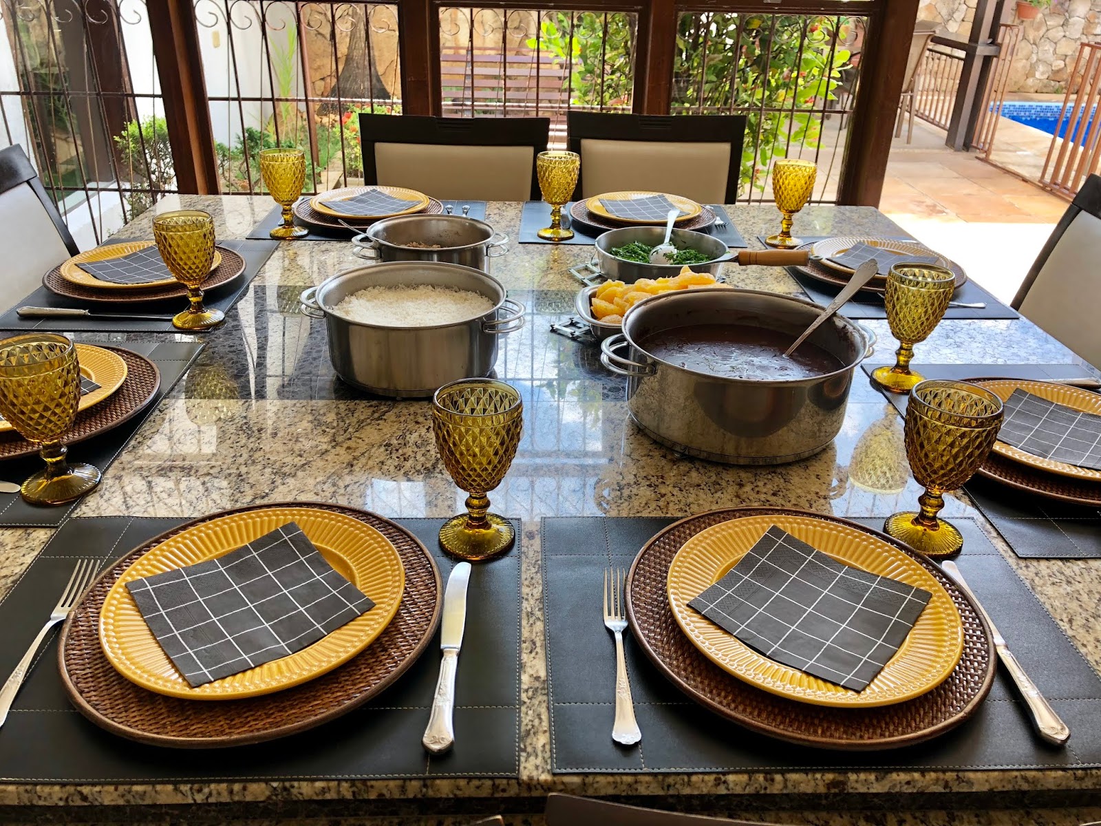 decoração feijoada chique