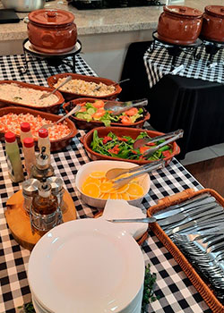 decoração feijoada rústica