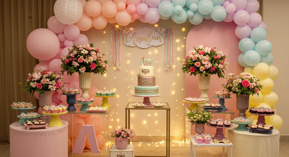 ideias de decoração de aniversário feminino minimalista