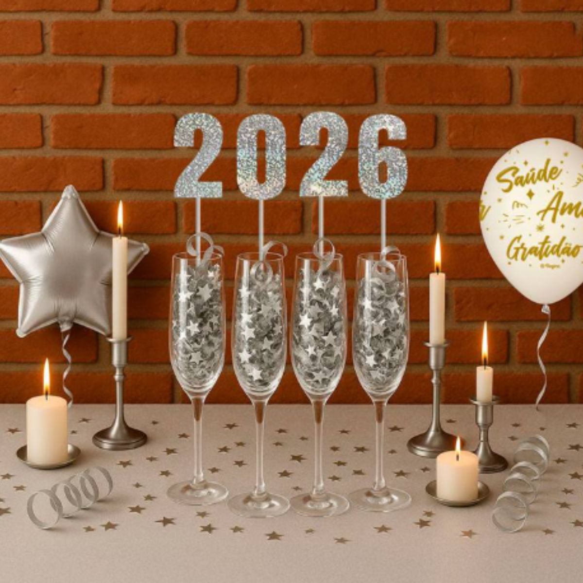 decoração ano novo 2026 DIY