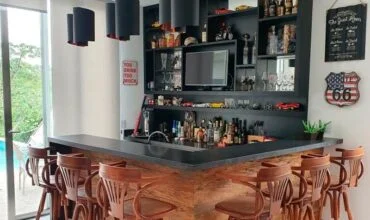 decoração bar pequeno moderno