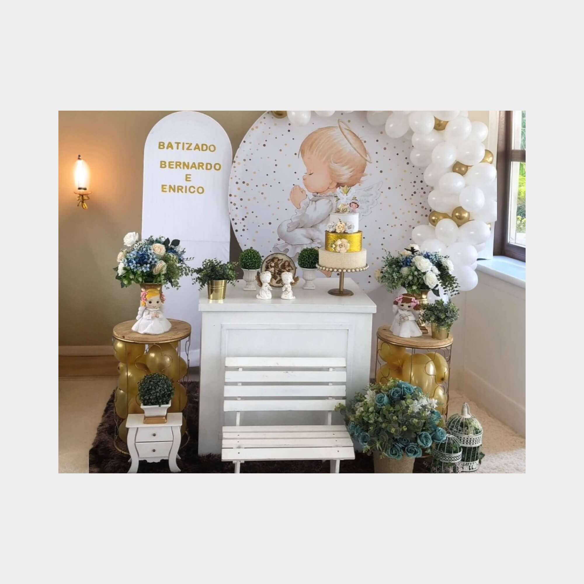 ideias criativas de decoração de batizado com poucos recursos