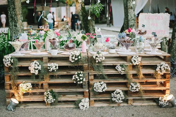 decoração casamento moderno