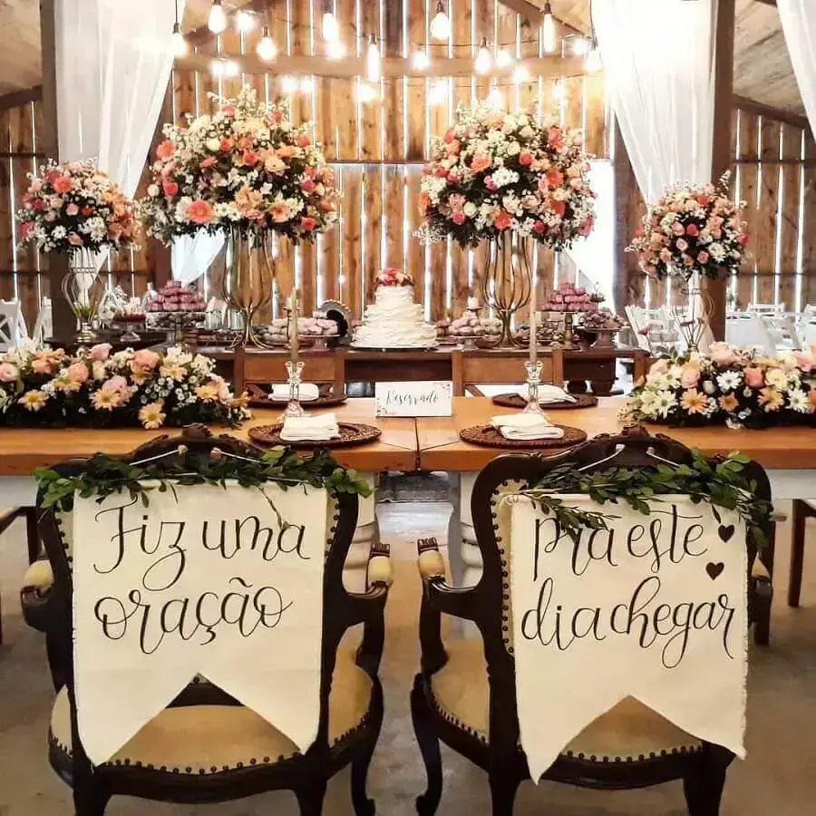 kits de decoração de casamento