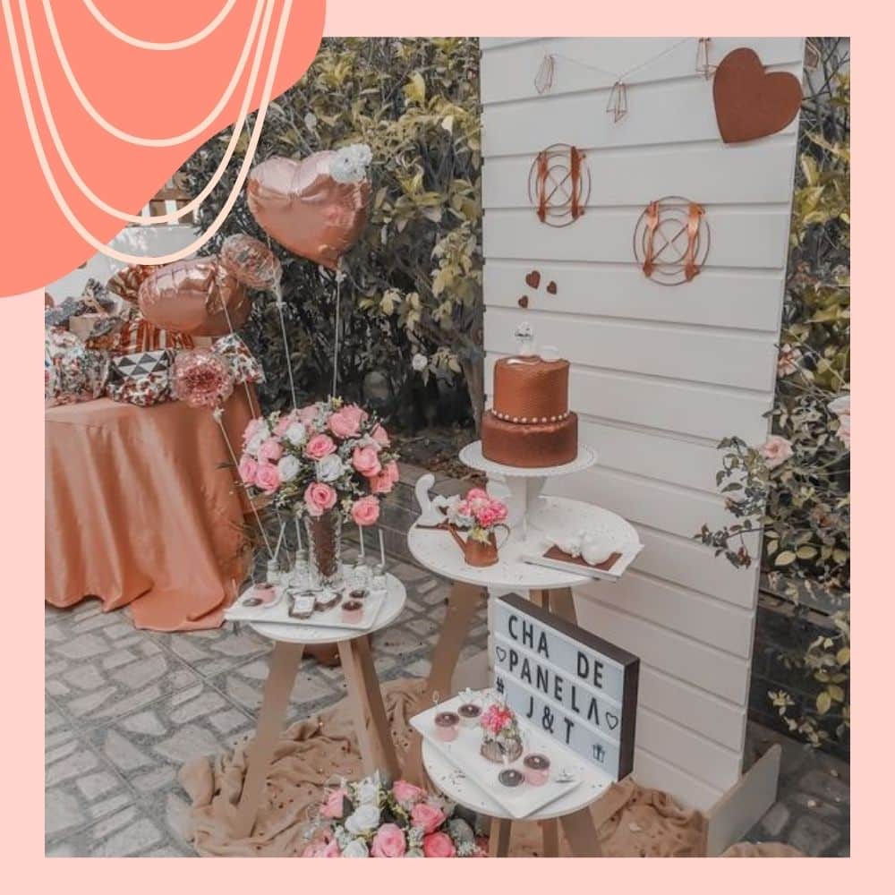 decoração chá de mulheres temático