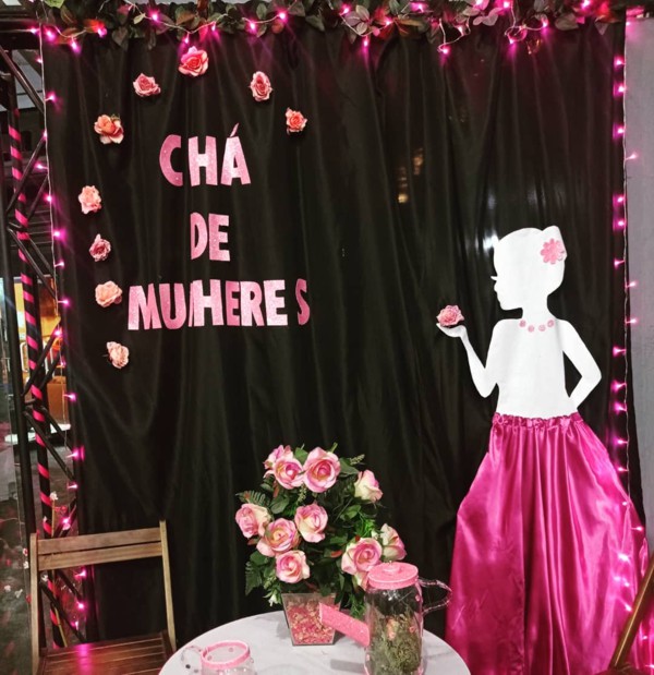 decoração chá de mulheres rústico