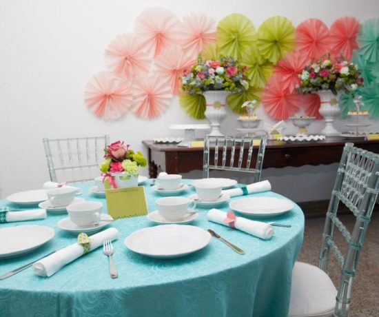 itens decorativos chá de mulheres