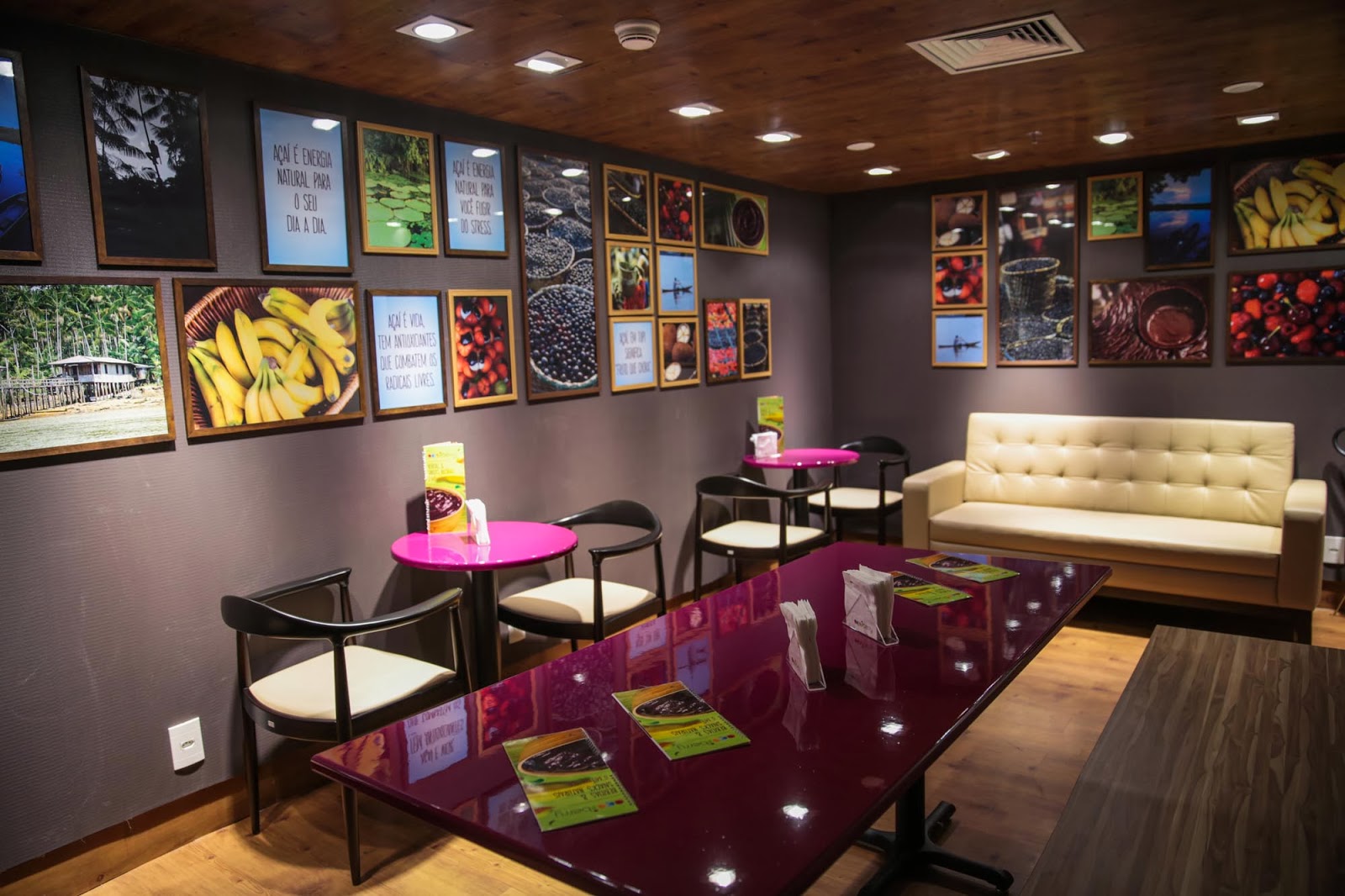 decoração açaí rústica