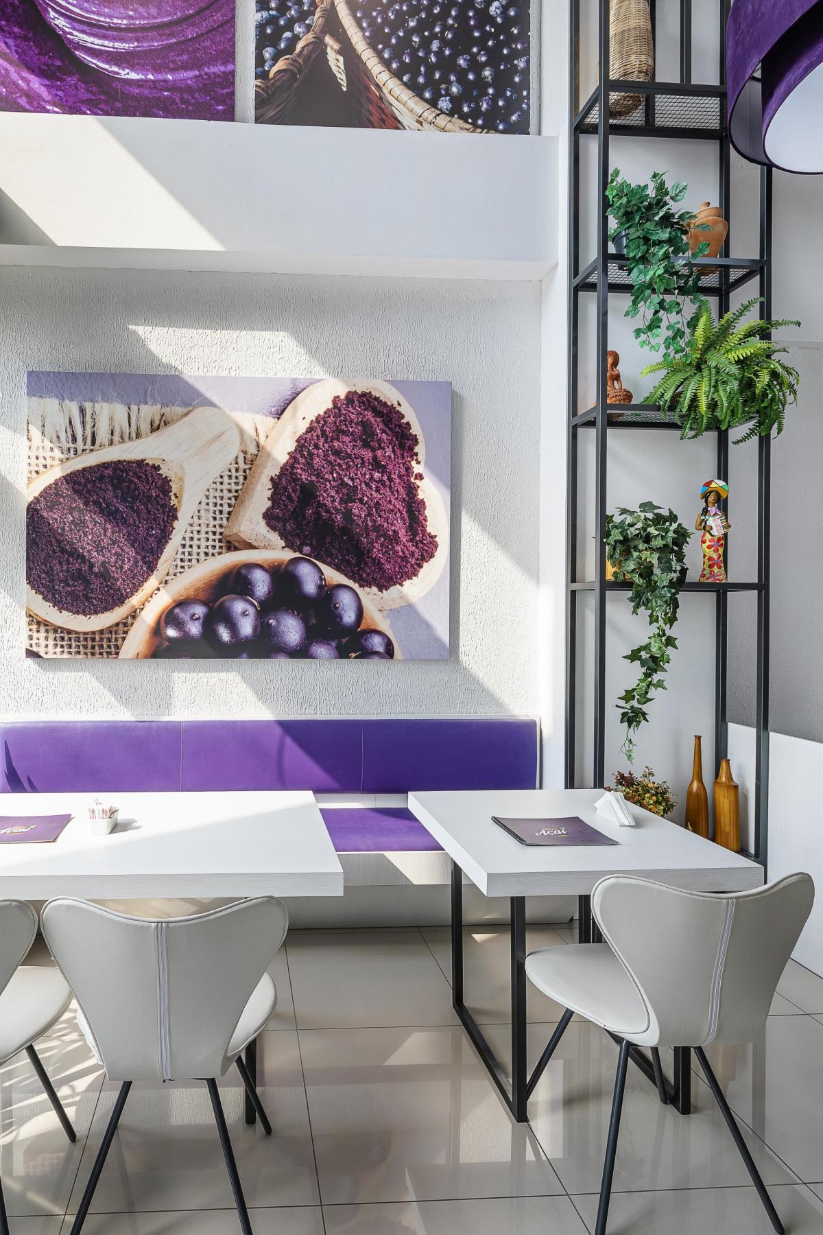 cores para loja de açaí