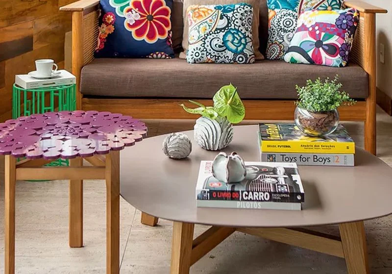 ideias decoração mesa centro retangular