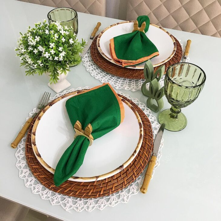 decoração para mesa de massas
