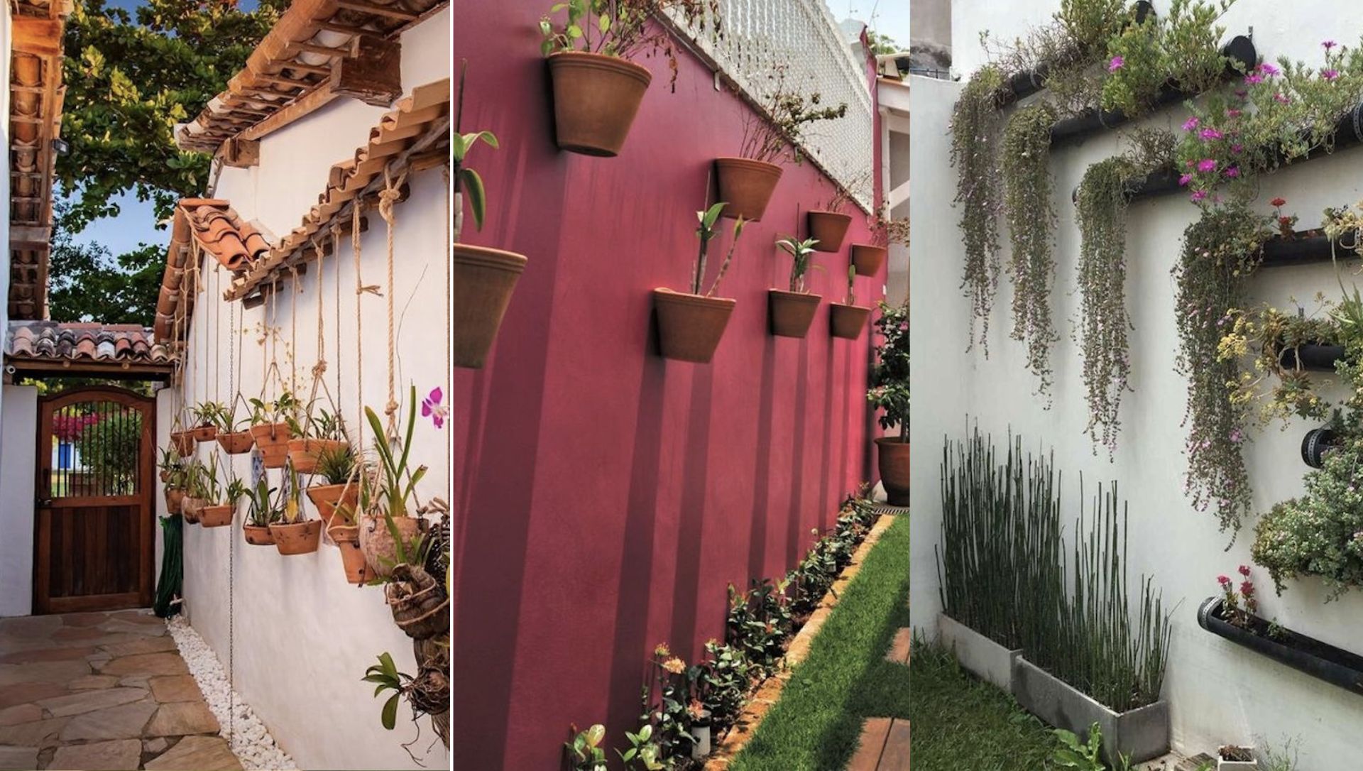 ideias criativas para decorar muro externo