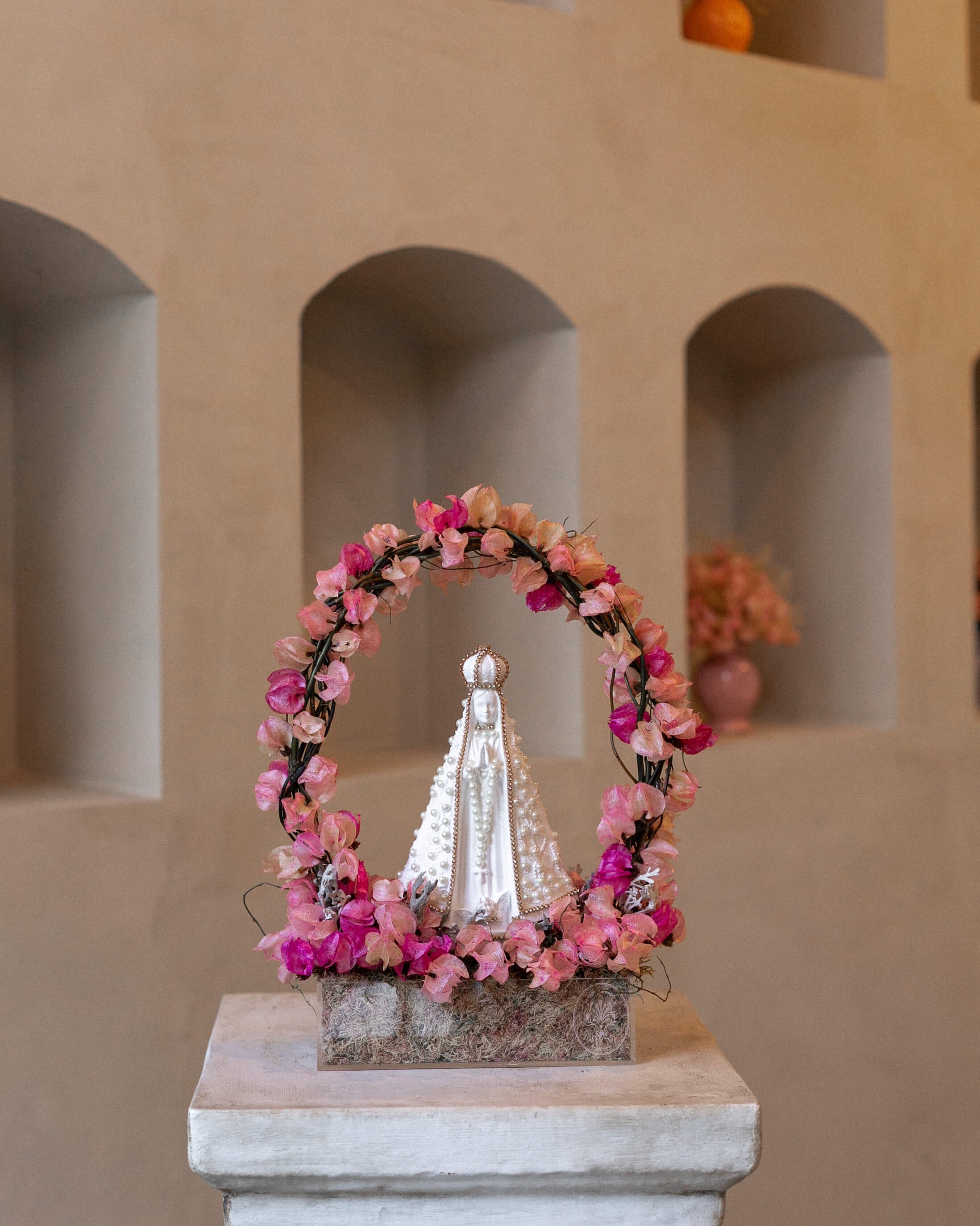 decoração sala nossa senhora aparecida