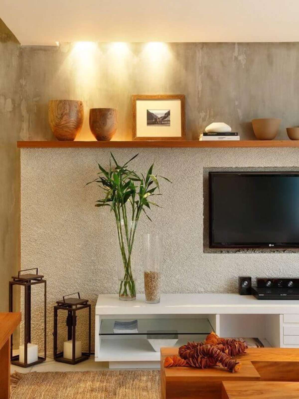 decoração com painel