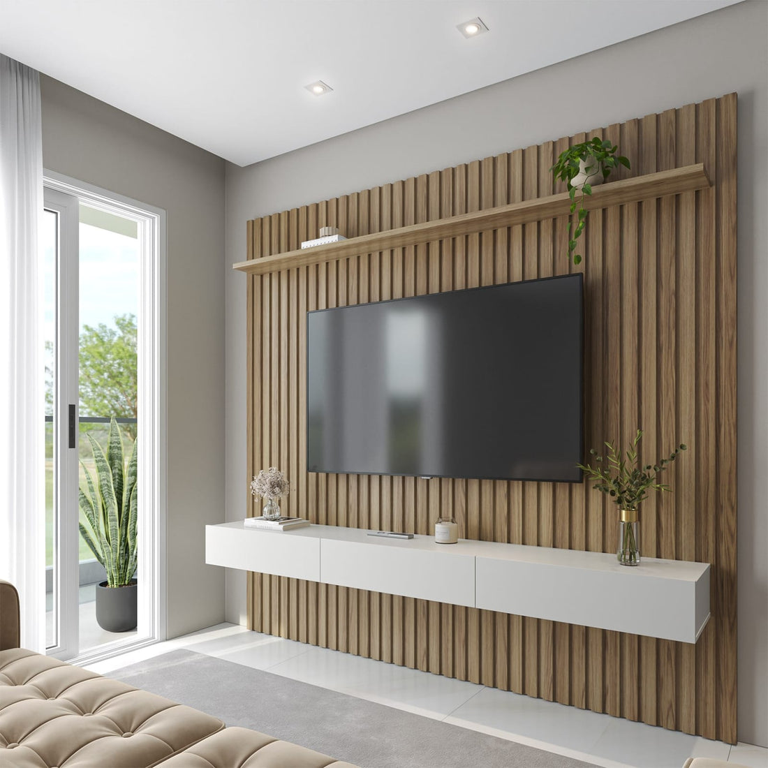 painel ripado para sala