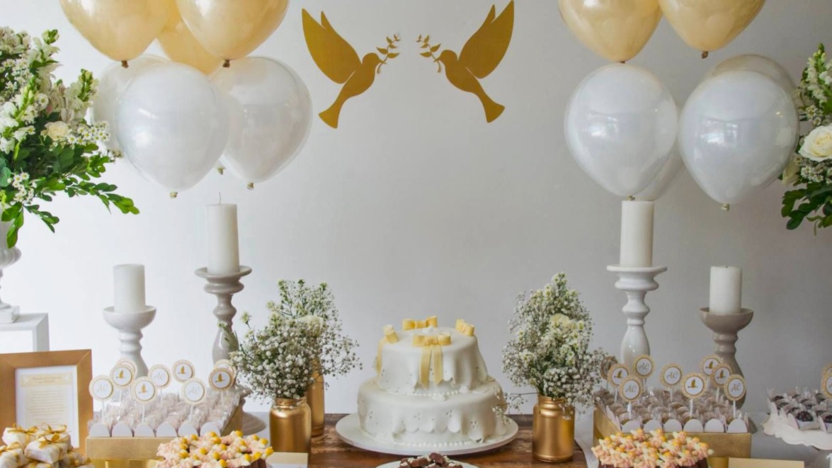 decoração primeira comunhão menino