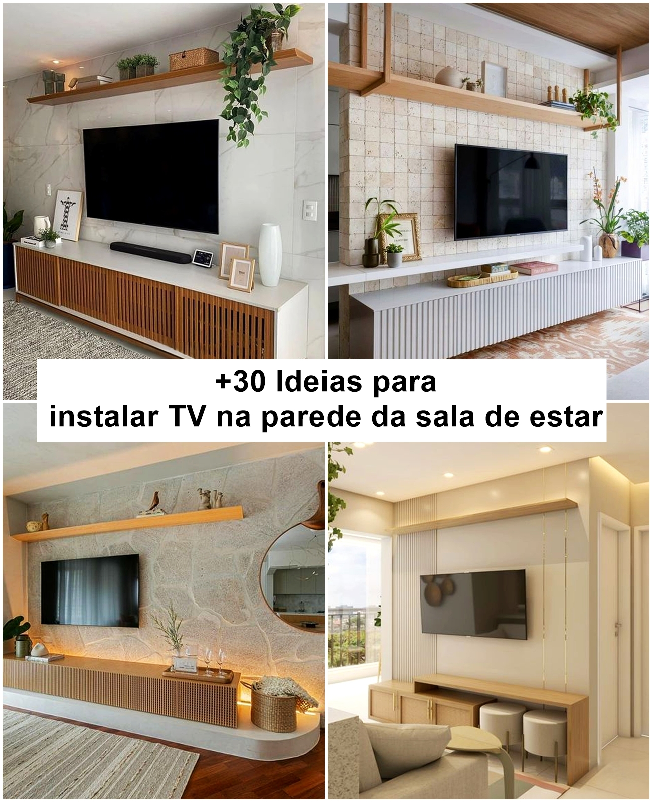 decoração sala de tv minimalista