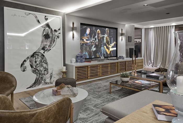 cores para sala de tv