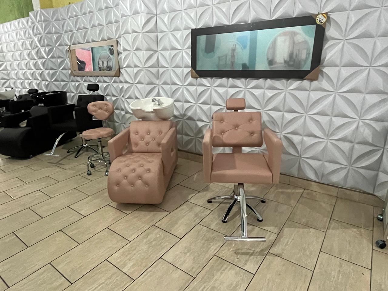 decoração salão de beleza moderno vs industrial