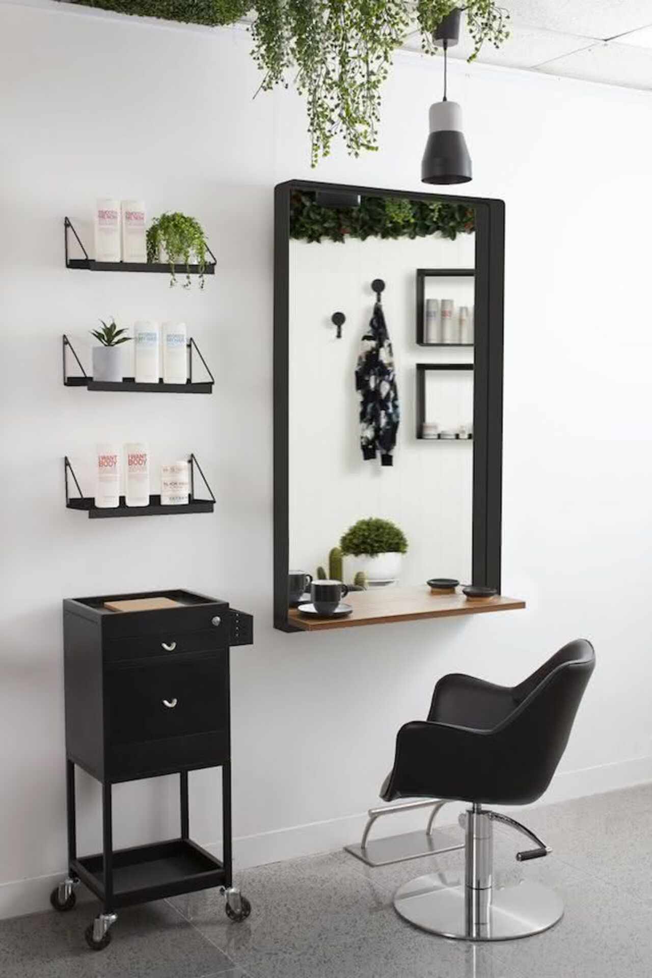 como decorar salão de beleza pequeno e moderno