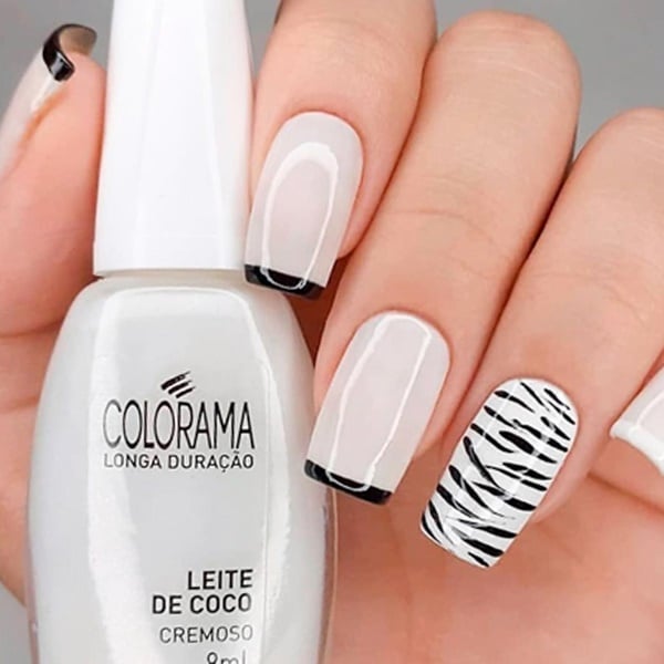 como fazer unha de gel decorada