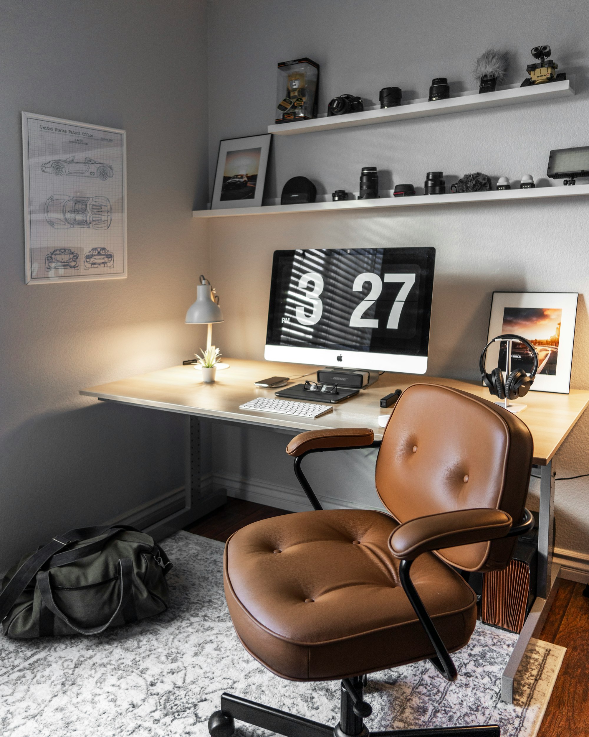 ideias decoração parede escritório pequeno