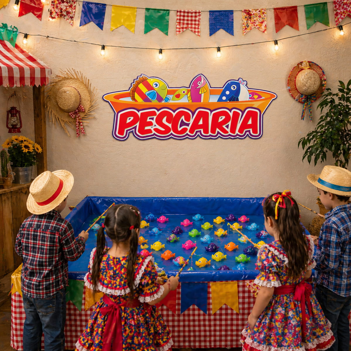 Ideias criativas pescaria festa junina