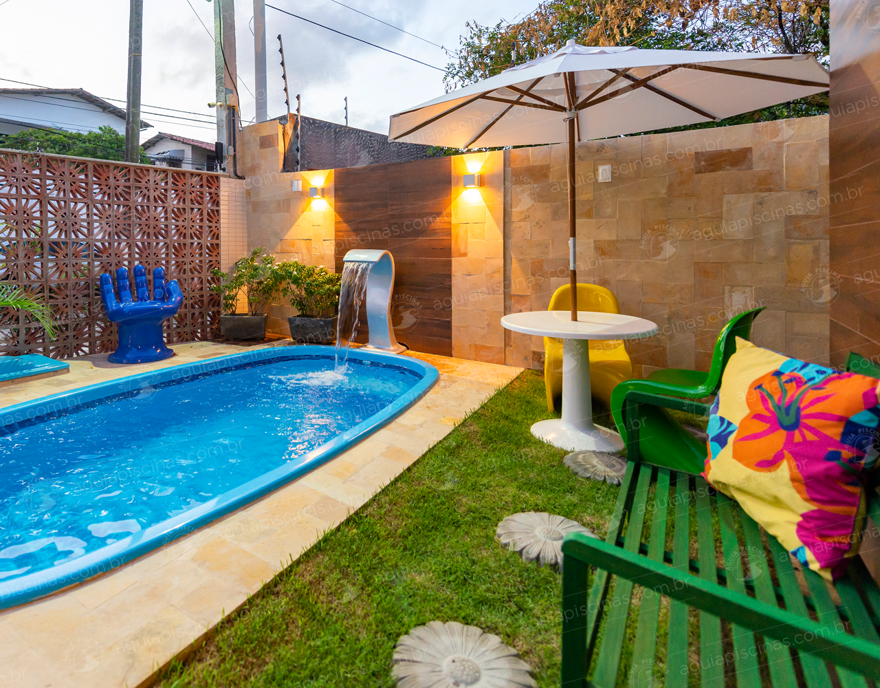 paisagismo para piscina e jardim