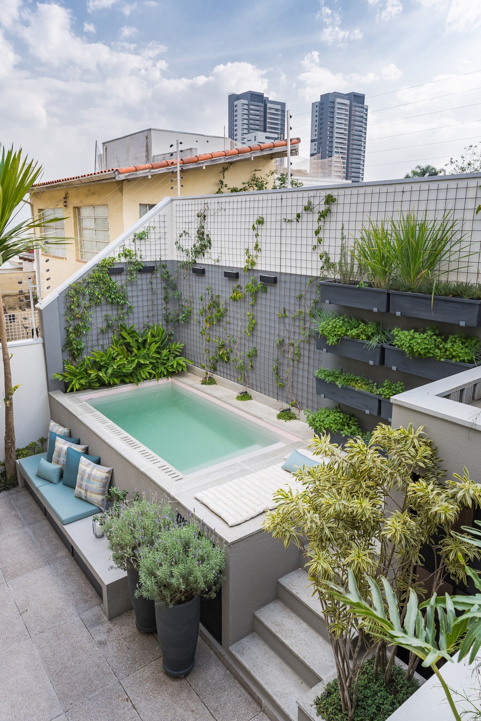 inspiração área gourmet piscina jardim