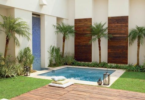 inspiração área gourmet piscina jardim