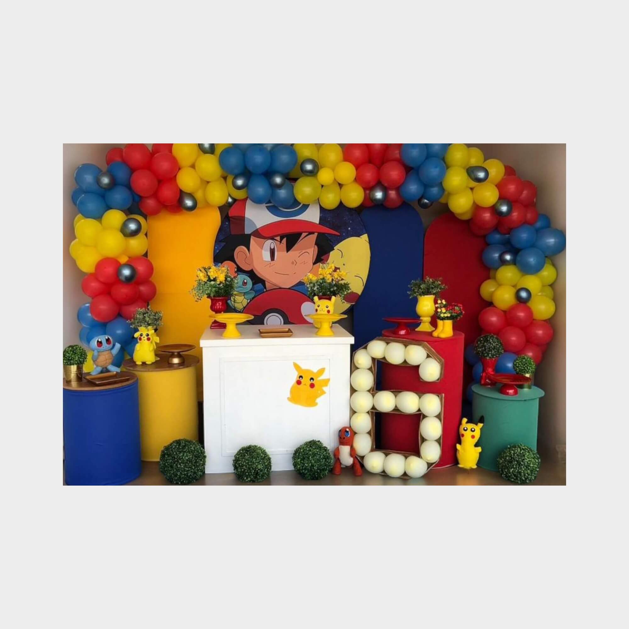 decoração pokémon minimalista