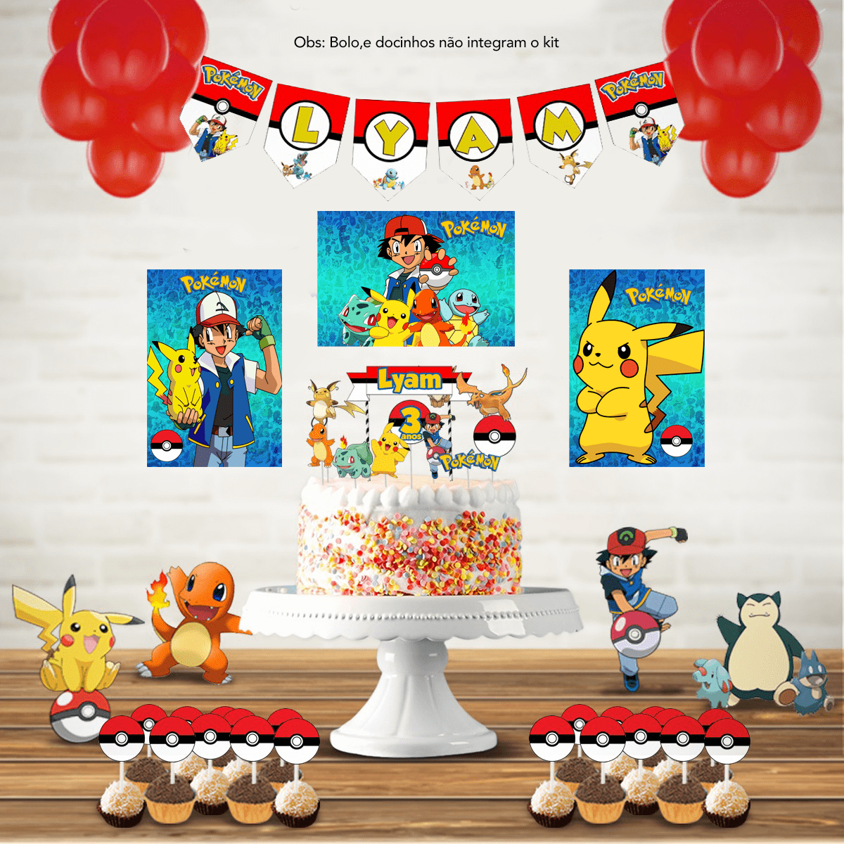 decoração pokémon para espaço gamer