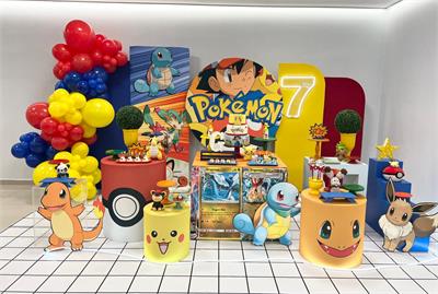 decoração pokémon com artes line art