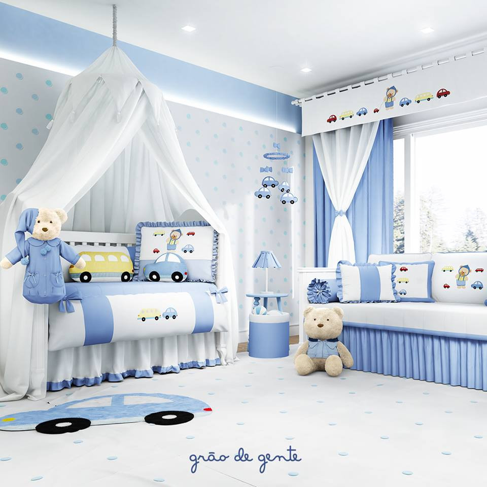 ideias decoração quarto pequeno bebê menino