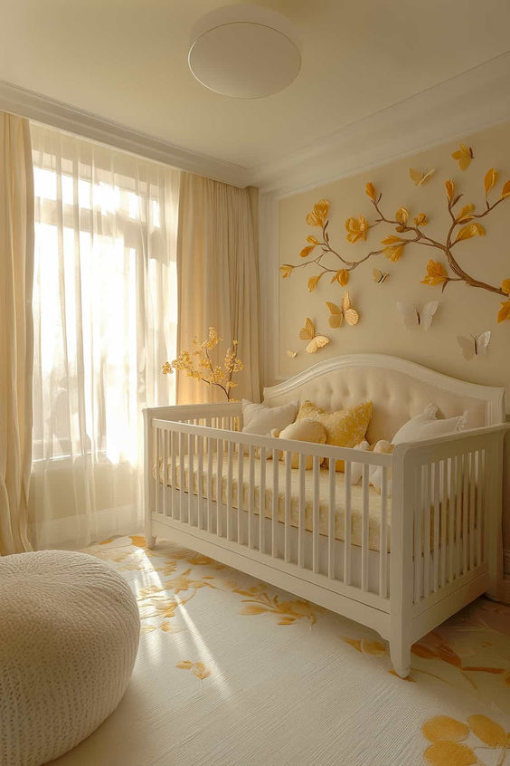 quarto de bebê menina minimalista