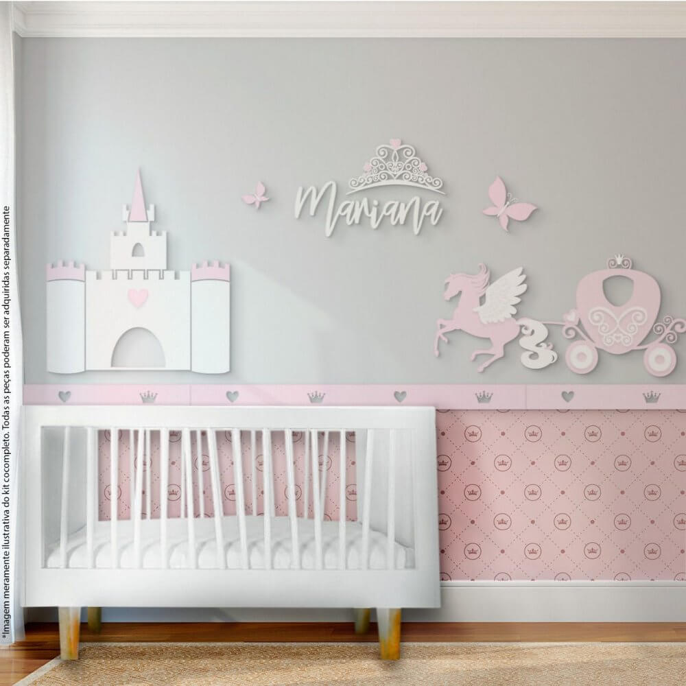 decoração quarto de bebe menina simples