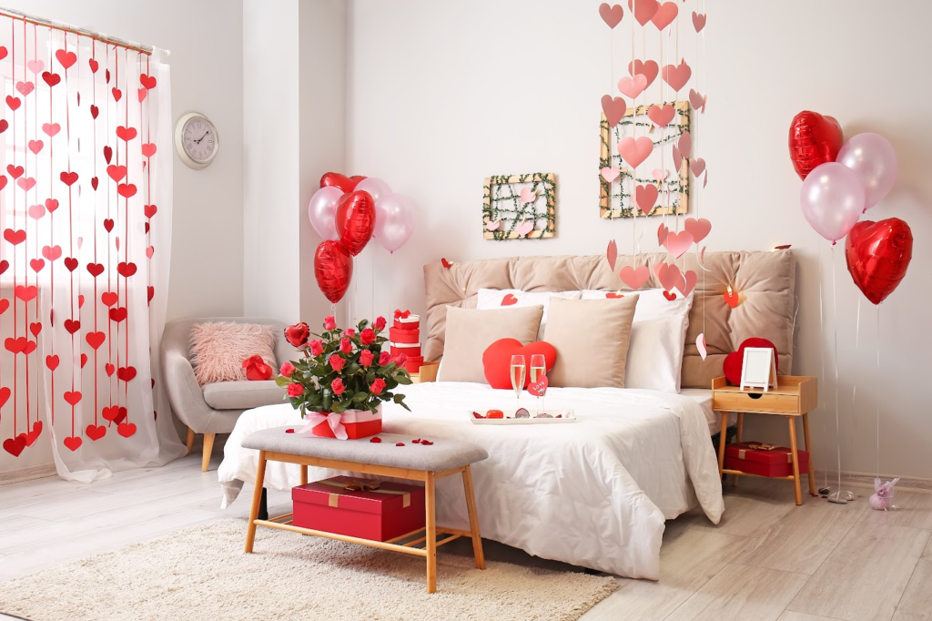 ideias criativas decoração quarto dia dos namorados