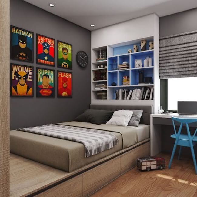 quarto gamer pequeno masculino