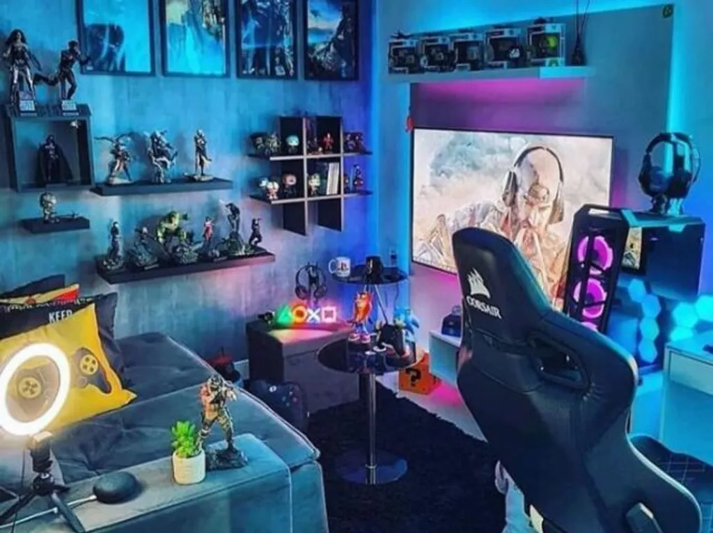 decoração quarto gamer barato masculino
