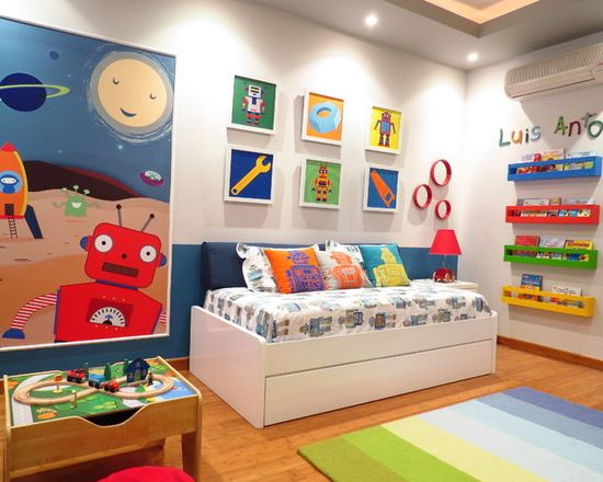 decoração quarto menino moderno
