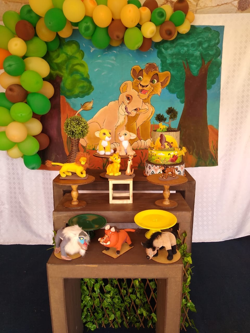 festa tema rei leão bebê