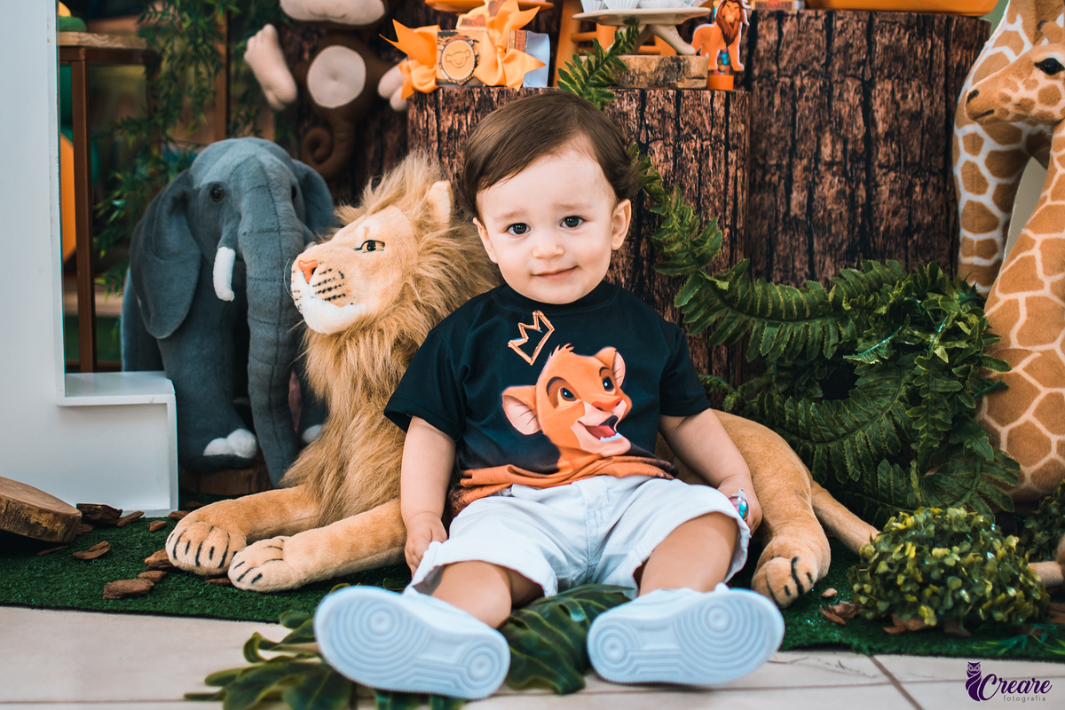 ideias decoração 1 ano menino rei leão